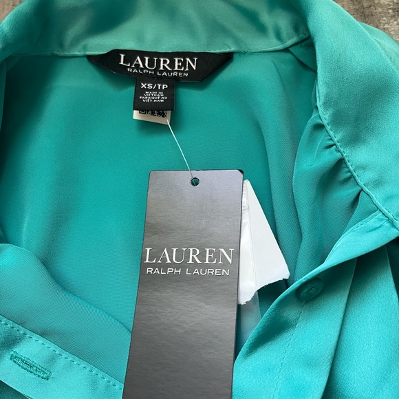 NWT Ralph Lauren Tie-Neck Chatmese Blouse - Picture 7 of 10